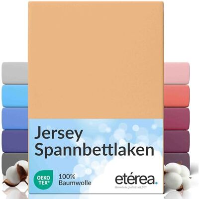 etérea Himmlische Qualität etérea comfort jersey hoeslaken 100 x 200 120 x 200 cm 100% katoen laken voor matrassen tot 25 cm dikte zand etérea Himmlische Qualität etérea comfort jersey hoeslaken 100 x 200 120 x 200 cm 100% katoen laken voor matrassen tot 25 cm dikte zand