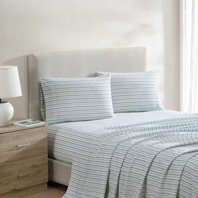 Nautica Beddengoed voor kingsize bed, beddengoed van licht perkal katoen met bijpassende kussenslopen, sierlijk en fris, Oeko-Tex gecertificeerd (Coleridge Stripe Green) Nautica Beddengoed voor kingsize bed, beddengoed van licht perkal katoen met bijpassende kussenslopen, sierlijk en fris, Oeko-Tex gecertificeerd (Coleridge Stripe Green)