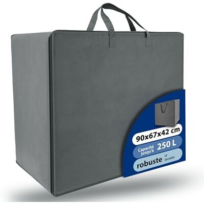 Beautissu Transporttas voor matras, opvouwbaar, met ritssluiting 90 x 200 cm grijs model XL ideale bescherming gemakkelijk praktisch dekbedovertrek kussen opslag Beautissu Transporttas voor matras, opvouwbaar, met ritssluiting 90 x 200 cm grijs model XL ideale bescherming gemakkelijk praktisch dekbedovertrek kussen opslag