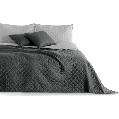 DecoKing Sprei 260x280 cm antraciet grijs gewatteerde sprei aan beide zijden gewatteerde sprei wafelpatroon grafiet staal axel 260 x 280 cm DecoKing Sprei 260x280 cm antraciet grijs gewatteerde sprei aan beide zijden gewatteerde sprei wafelpatroon grafiet staal axel 260 x 280 cm