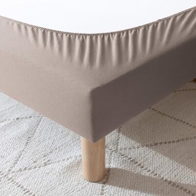 Terre de Nuit Bedlaken, katoen, jersey, 80 x 190 cm, taupe Terre de Nuit Bedlaken, katoen, jersey, 80 x 190 cm, taupe