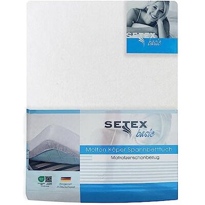 SETEX Molton Keper matrasbeschermer, hoeslaken, 90 x 200 cm, 100% katoen, basic, roze, 1308090200404002 SETEX Molton Keper matrasbeschermer, hoeslaken, 90 x 200 cm, 100% katoen, basic, roze, 1308090200404002