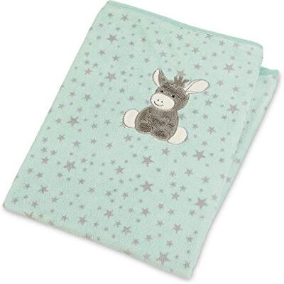 Sterntaler Emmi pluche deken voor baby's vanaf de geboorte, 75 x 100 cm, turquoise/meerkleurig Sterntaler Emmi pluche deken voor baby's vanaf de geboorte, 75 x 100 cm, turquoise/meerkleurig
