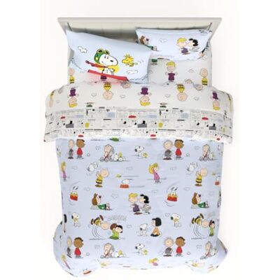 Franco Collectibles Peanuts Superzachte 7-delige beddengoedset met kussensloop, queensize (officieel gelicentieerd product) Franco Collectibles Peanuts Superzachte 7-delige beddengoedset met kussensloop, queensize (officieel gelicentieerd product)