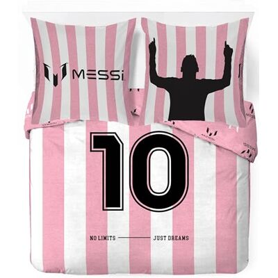 Jay Franco Messi Football 3-delige superzachte kinderbeddengoedset met kussensloop, alleen dekbedovertrek (vulling niet inbegrepen), roze, tweepersoonsbed Jay Franco Messi Football 3-delige superzachte kinderbeddengoedset met kussensloop, alleen dekbedovertrek (vulling niet inbegrepen), roze, tweepersoonsbed