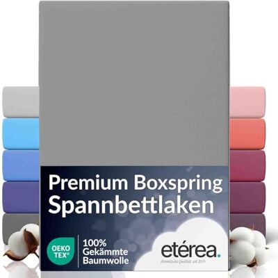etérea Himmlische Qualität etérea extra jersey hoeslaken 180 x 200 200 x 220 cm grijs, dikte 20 etérea Himmlische Qualität etérea extra jersey hoeslaken 180 x 200 200 x 220 cm grijs, dikte 20