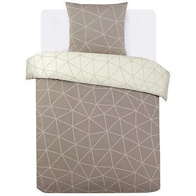 Vision Omkeerbaar beddengoed 100% Katoen Flanel Hugo Beige Dekbedovertrekset 140 x 200 cm met 1 kussensloop voor eenpersoonsbed Flanel: Zacht en warm Oekotex Vision Omkeerbaar beddengoed 100% Katoen Flanel Hugo Beige Dekbedovertrekset 140 x 200 cm met 1 kussensloop voor eenpersoonsbed Flanel: Zacht en warm Oekotex
