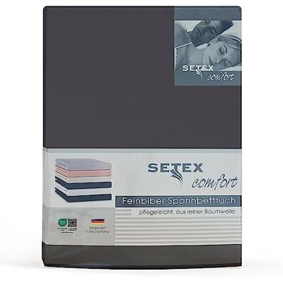 SETEX Fijn flanellen laken met elastiek en zacht, 100% katoenen flanellen hoeslaken met elastiek rondom, beddengoed voor het hele jaar door, hoeslaken 160 x 200 cm SETEX Fijn flanellen laken met elastiek en zacht, 100% katoenen flanellen hoeslaken met elastiek rondom, beddengoed voor het hele jaar door, hoeslaken 160 x 200 cm