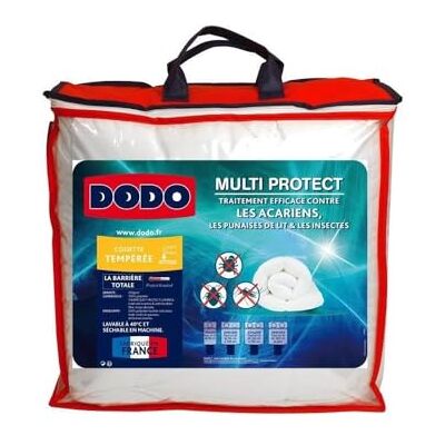 DODO Getemperd dekbed tegen mijten en scheurdoeleinden 240 x 260 cm voor tweepersoonsbed gemaakt in Frankrijk multi-beschermhoes zachtheid en bescherming machinewasbaar op 40 °C DODO Getemperd dekbed tegen mijten en scheurdoeleinden 240 x 260 cm voor tweepersoonsbed gemaakt in Frankrijk multi-beschermhoes zachtheid en bescherming machinewasbaar op 40 °C