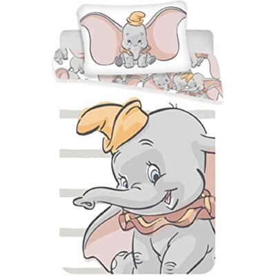 Disney Dumbo Babybeddengoed Dekbedovertrek van katoen Disney Dumbo Babybeddengoed Dekbedovertrek van katoen