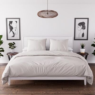 Intemporel Tijdloze dekbedovertrek, gewassen microvezel, ecru, 260 x 240 cm Intemporel Tijdloze dekbedovertrek, gewassen microvezel, ecru, 260 x 240 cm