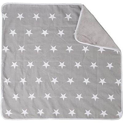 roba Superzachte babydeken Little Stars 80 x 80 cm pluizige fleece kant + voorkant 100% katoen motief sterren roba Superzachte babydeken Little Stars 80 x 80 cm pluizige fleece kant + voorkant 100% katoen motief sterren