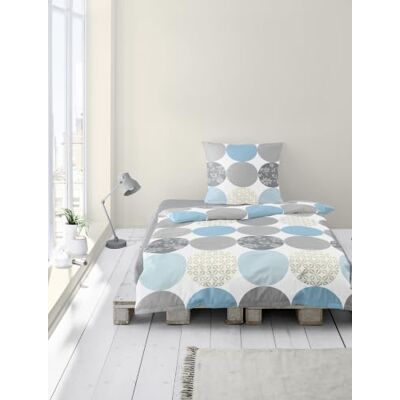 Bierbaum Mako-Satin beddengoed 6383_02 155 x 220 cm, turquoise 02 Bierbaum Mako-Satin beddengoed 6383_02 155 x 220 cm, turquoise 02
