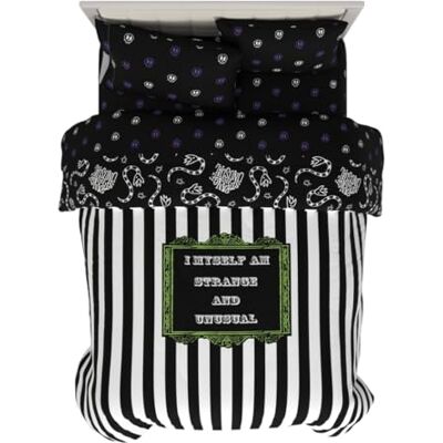 Franco Beetlejuice Beddengoedset voor tweepersoonsbed, microvezel, 5-delig Franco Beetlejuice Beddengoedset voor tweepersoonsbed, microvezel, 5-delig