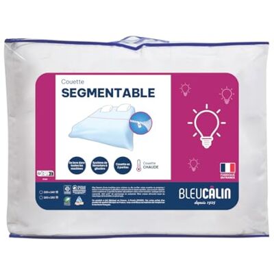 Bleu Calin Segmenteerbaar dekbed voor 2 personen, gemakkelijk wasbaar, wit, 240 x 260 cm, KSGB402460 Bleu Calin Segmenteerbaar dekbed voor 2 personen, gemakkelijk wasbaar, wit, 240 x 260 cm, KSGB402460