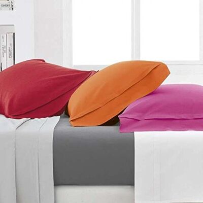 Gabel Hoeslaken van perkal, verkrijgbaar in verschillende kleuren, 210 x 180 x 0,3 cm, wit Gabel Hoeslaken van perkal, verkrijgbaar in verschillende kleuren, 210 x 180 x 0,3 cm, wit