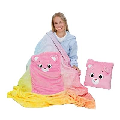 NICI Deken en kussen 2-in-1 Bear de Poeh, 165 x 140 cm (kussen 35 x 35 cm), roze, pluizig, zacht koraalfleece, om te zetten in een warme deken voor kinderen, volwassenen 62816 Moelleux, polaire corail douce, convertible en couverture chaude pour enfants NICI Deken en kussen 2-in-1 Bear de Poeh, 165 x 140 cm (kussen 35 x 35 cm), roze, pluizig, zacht koraalfleece, om te zetten in een warme deken voor kinderen, volwassenen 62816 Moelleux, polaire corail douce, convertible en couverture chaude pour enfants