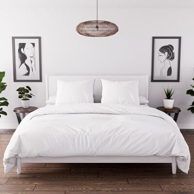 Intemporel Tijdloze dekbedovertrek, gewassen microvezel, wit, 240 x 220 cm Intemporel Tijdloze dekbedovertrek, gewassen microvezel, wit, 240 x 220 cm