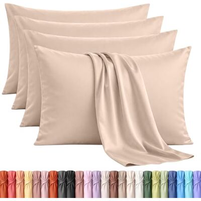 Utopia Bedding Set van 4 kussenslopen 50 x 75 cm Oeko-Tex geborstelde microvezel, 100% polyester, met envelopsluiting (kussen niet inbegrepen), alleen kussensloop Beige Utopia Bedding Set van 4 kussenslopen 50 x 75 cm Oeko-Tex geborstelde microvezel, 100% polyester, met envelopsluiting (kussen niet inbegrepen), alleen kussensloop Beige