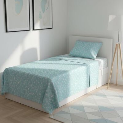 KASANOVA Beddengoedset voor eenpersoonsbed, poly, bloemen, lichtblauw KASANOVA Beddengoedset voor eenpersoonsbed, poly, bloemen, lichtblauw