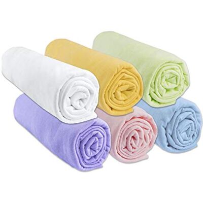 Easy dort Hoeslaken, 60 x 120 cm, set van 3 hoeslakens, 60 x 120 cm, hypoallergeen, anijswit, hemelswit, rekbaar, gezonde slaap, Öko-Tex Easy dort Hoeslaken, 60 x 120 cm, set van 3 hoeslakens, 60 x 120 cm, hypoallergeen, anijswit, hemelswit, rekbaar, gezonde slaap, Öko-Tex