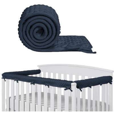 IULONEE 3 stuks bedhekbescherming voor kinderen, 128 x 18 cm/68 x 18 cm, veiligheidsmantel rond het bed, bedhek, geschikt voor preventie van botsingen met zijrails en voorrail, marineblauw IULONEE 3 stuks bedhekbescherming voor kinderen, 128 x 18 cm/68 x 18 cm, veiligheidsmantel rond het bed, bedhek, geschikt voor preventie van botsingen met zijrails en voorrail, marineblauw