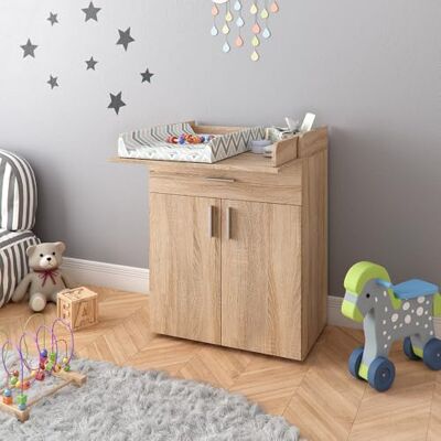 Vicco Luiercommode "Lena", Sonoma, 75,2 x 101,5 cm Vicco Luiercommode "Lena", Sonoma, 75,2 x 101,5 cm