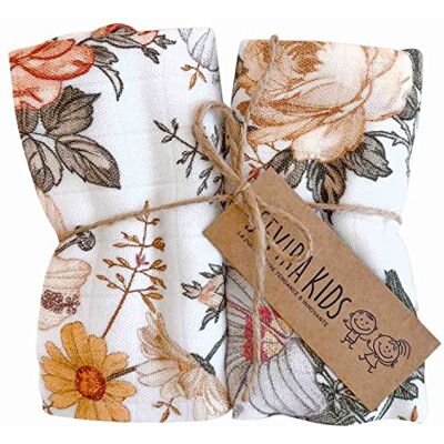 Sevira Kids 2 wikkeldoeken van bamboe viscose, Neo Vintage Sevira Kids 2 wikkeldoeken van bamboe viscose, Neo Vintage