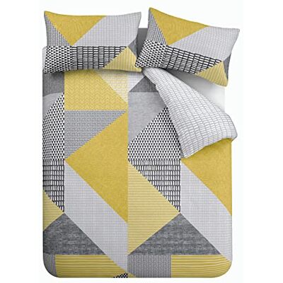 Catherine Lansfield Larsson Geo Easy Care King Dekbedovertrekset Ochre Catherine Lansfield Larsson Geo Easy Care King Dekbedovertrekset Ochre