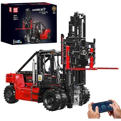 Mould King 17045 Techniek zware heftruck, modelbouwset voor volwassenen in schaal 1:6 met authentieke details, app-gestuurde RC met Control+ (4579 stuks) Mould King 17045 Techniek zware heftruck, modelbouwset voor volwassenen in schaal 1:6 met authentieke details, app-gestuurde RC met Control+ (4579 stuks)