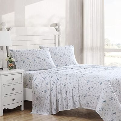 Laura Ashley Home Beddengoedset voor tweepersoonsbed, van zacht satijnkatoen, elegant, glad, ademend (Garden Muse, queensize bed) Laura Ashley Home Beddengoedset voor tweepersoonsbed, van zacht satijnkatoen, elegant, glad, ademend (Garden Muse, queensize bed)