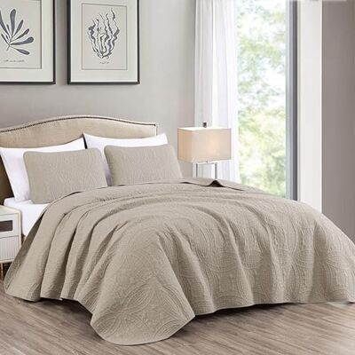 Chezmoi Collection Austin 3-delige oversized beddengoedset (kingsize, kaki) Chezmoi Collection Austin 3-delige oversized beddengoedset (kingsize, kaki)