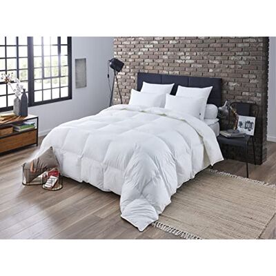 DODO Quilt 40381240 Helsinki, buitenmateriaal van katoenpercal, vulling van eendendons/-veren, 260 cm 240 cm, wit DODO Quilt 40381240 Helsinki, buitenmateriaal van katoenpercal, vulling van eendendons/-veren, 260 cm 240 cm, wit