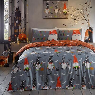 Bedlam Griezelig dekbedovertrek Tweepersoonsbed (200 x 200 cm) Omkeerbaar (2 motieven) Halloween glow in the dark dekbedovertrek Griezelige vleermuis en pompoenen Decoraties Bedlam Griezelig dekbedovertrek Tweepersoonsbed (200 x 200 cm) Omkeerbaar (2 motieven) Halloween glow in the dark dekbedovertrek Griezelige vleermuis en pompoenen Decoraties