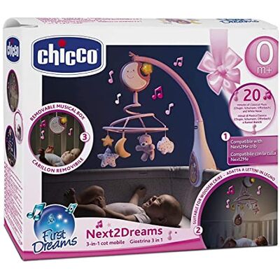 Chicco Mobile Next2Dreams Rose Eerste dromen Chicco Mobile Next2Dreams Rose Eerste dromen