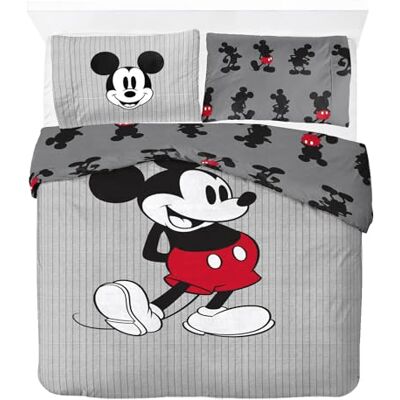 Jay Franco Disney Mickey Mouse beddengoed voor tweepersoonsbed, 100% katoen, met kussensloop 50 x 70 cm Jay Franco Disney Mickey Mouse beddengoed voor tweepersoonsbed, 100% katoen, met kussensloop 50 x 70 cm