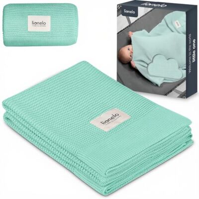 Lionelo Bamboe deken – babydeken van 100% bamboe, katoen, 75 x 100 cm Zacht, ademend, temperatuurregulerend, machinewasbaar, vanaf de geboorte, bed, reiswieg, kinderwagen Lionelo Bamboe deken – babydeken van 100% bamboe, katoen, 75 x 100 cm Zacht, ademend, temperatuurregulerend, machinewasbaar, vanaf de geboorte, bed, reiswieg, kinderwagen