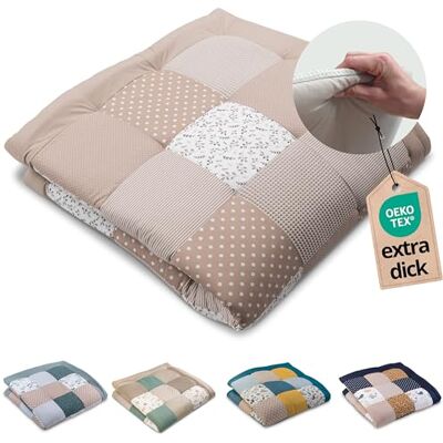 ULLENBOOM Kruipmat voor baby's, 140 x 140 cm, 100% Oeko-Tex-gecertificeerd, gemaakt in de EU, dik en zacht, zandbloemenmotief, ideaal als babydeken, kruipdeken en speelmat voor ULLENBOOM Kruipmat voor baby's, 140 x 140 cm, 100% Oeko-Tex-gecertificeerd, gemaakt in de EU, dik en zacht, zandbloemenmotief, ideaal als babydeken, kruipdeken en speelmat voor