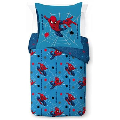 Jay Franco Marvel Spiderman Spidey Faces kinderbeddengoed 100% katoen 135 x 200 cm dekbedovertrek en kussensloop 80 x 80 cm Jay Franco Marvel Spiderman Spidey Faces kinderbeddengoed 100% katoen 135 x 200 cm dekbedovertrek en kussensloop 80 x 80 cm