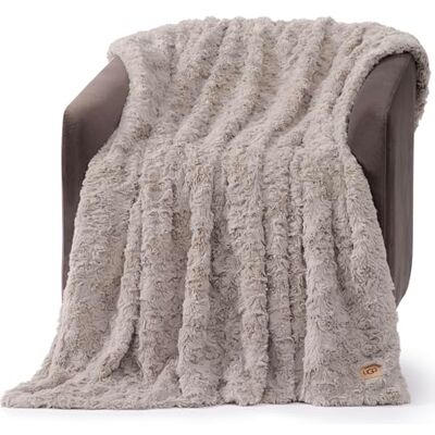 UGG 10484 Adalee omkeerbare deken van imitatiebont, zacht, pluizig, comfortabel, hotelstijl, luxueus, zacht, wooncultuur in boho-stijl, voor bed en woonkamer, 177,8 x 127,8 cm UGG 10484 Adalee omkeerbare deken van imitatiebont, zacht, pluizig, comfortabel, hotelstijl, luxueus, zacht, wooncultuur in boho-stijl, voor bed en woonkamer, 177,8 x 127,8 cm