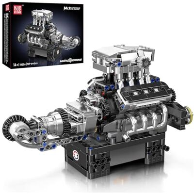 Mould King Supercar V8 10206 Automotorbouwstenen Engineering-sets voor volwassenen (737 + stuks) Mould King Supercar V8 10206 Automotorbouwstenen Engineering-sets voor volwassenen (737 + stuks)