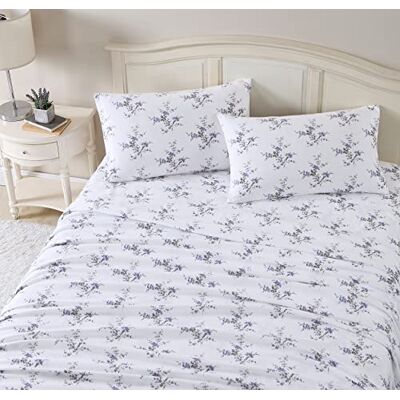 Laura Ashley Home Beddengoedset van geborsteld katoenflanel voor zachtheid en comfort (Jessika, kingsize bed) Laura Ashley Home Beddengoedset van geborsteld katoenflanel voor zachtheid en comfort (Jessika, kingsize bed)