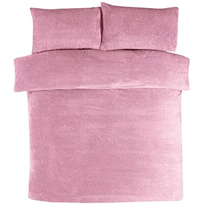Sleepdown Beddengoedset van thermofleece met dekbedovertrek en kussenslopen, paars, superkingsize (220 x 230 cm), polyester Sleepdown Beddengoedset van thermofleece met dekbedovertrek en kussenslopen, paars, superkingsize (220 x 230 cm), polyester