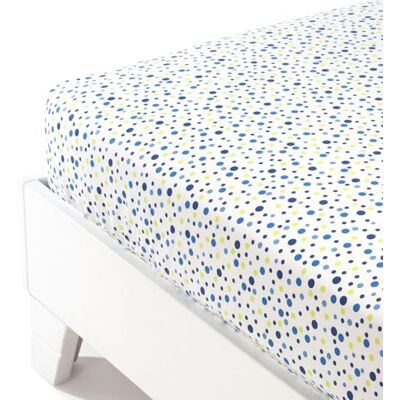 Caleffi Gestippeld – laken – katoen – blauw – tweepersoonsbed Caleffi Gestippeld – laken – katoen – blauw – tweepersoonsbed