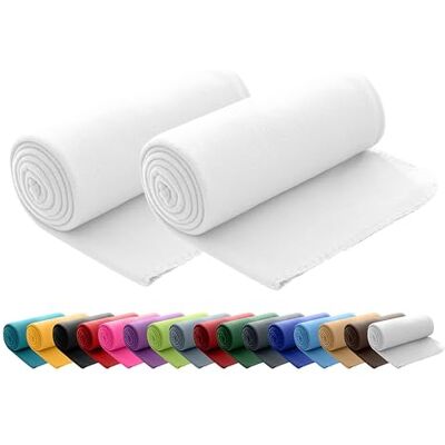 wometo 2 stuks omkeerbare deken van 130 x 160 cm, stof, wit, 130 x 160 cm Met anti-pilling en paspelrand, in praktische set van 2 wometo 2 stuks omkeerbare deken van 130 x 160 cm, stof, wit, 130 x 160 cm Met anti-pilling en paspelrand, in praktische set van 2