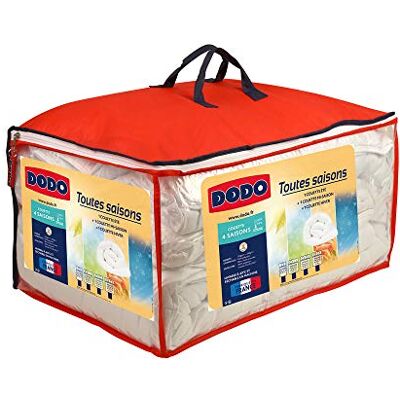 DODO dekbed voor 4 seizoenen, ultrazacht, 220 x 240 cm, voor tweepersoonsbed, gemaakt in Frankrijk, machinewasbaar op 40 °C DODO dekbed voor 4 seizoenen, ultrazacht, 220 x 240 cm, voor tweepersoonsbed, gemaakt in Frankrijk, machinewasbaar op 40 °C