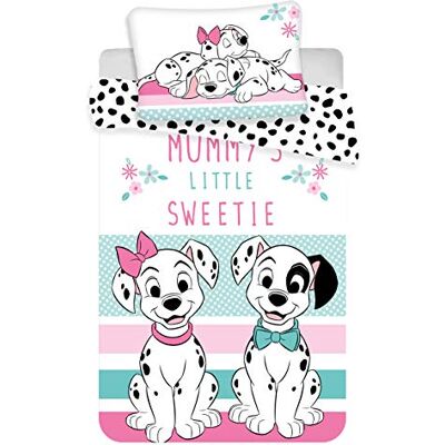Disney Dekbedovertrek voor baby's, 101, Dalmatiër, 100% katoen, beddengoed, 100 x 135 cm, kussensloop 40 x 60 cm Disney Dekbedovertrek voor baby's, 101, Dalmatiër, 100% katoen, beddengoed, 100 x 135 cm, kussensloop 40 x 60 cm
