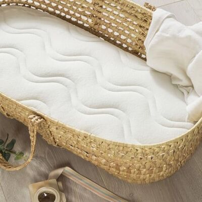 Kadolis Matras Aloë R 76 x 30 x 5 cm Geschikt voor kinderwagens en wiegen Ovale vorm Schuimmatras met afneembare en wasbare overtrek OekoTex-gecertificeerd Kadolis Matras Aloë R 76 x 30 x 5 cm Geschikt voor kinderwagens en wiegen Ovale vorm Schuimmatras met afneembare en wasbare overtrek OekoTex-gecertificeerd