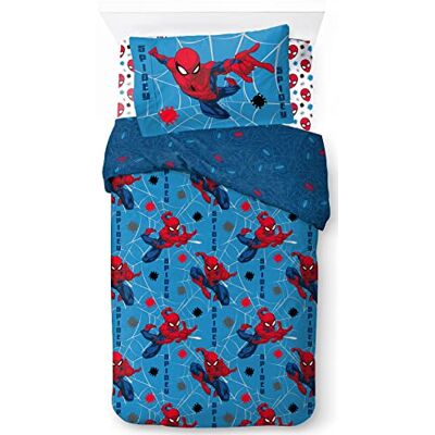 Jay Franco Marvel Spiderman 3-delige beddengoedset, 100% katoen, dekbedovertrek 135 x 200 cm, hoeslaken 90 x 200 cm, kussensloop 50 x 70 cm Jay Franco Marvel Spiderman 3-delige beddengoedset, 100% katoen, dekbedovertrek 135 x 200 cm, hoeslaken 90 x 200 cm, kussensloop 50 x 70 cm