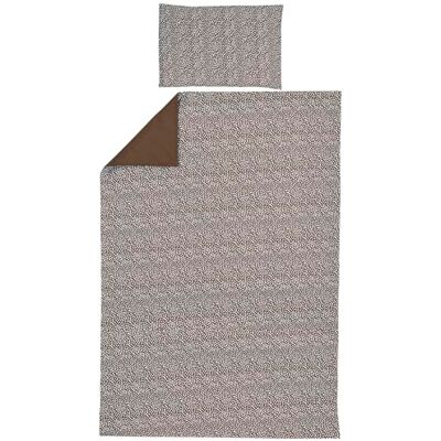 MEYCO Home Beddengoed Cheetah/Uni voor 1 persoon (katoen, ademend materiaal, onderhoudsvriendelijk, praktische vouwband, afmeting: 140 x 200/220 cm), chocolade MEYCO Home Beddengoed Cheetah/Uni voor 1 persoon (katoen, ademend materiaal, onderhoudsvriendelijk, praktische vouwband, afmeting: 140 x 200/220 cm), chocolade